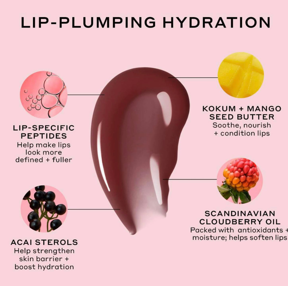 Ole Henriksen Cocoa Creme Pout Preserve creamy texture close-up highlighting hydration and smoothing benefits