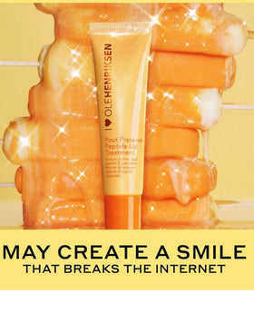 Ole Henriksen product in hand for size comparison demonstrating portable 0.4 oz convenience