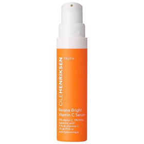 Ole Henriksen serum texture on fingertip demonstrating hydrating glow and smooth finish