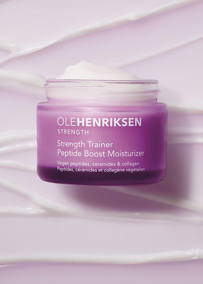 Ole Henriksen size scale beside ruler illustrating 1.7 fl oz travel-friendly jar