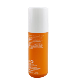 Ole Henriksen bottle on bathroom counter showing daily routine benefit