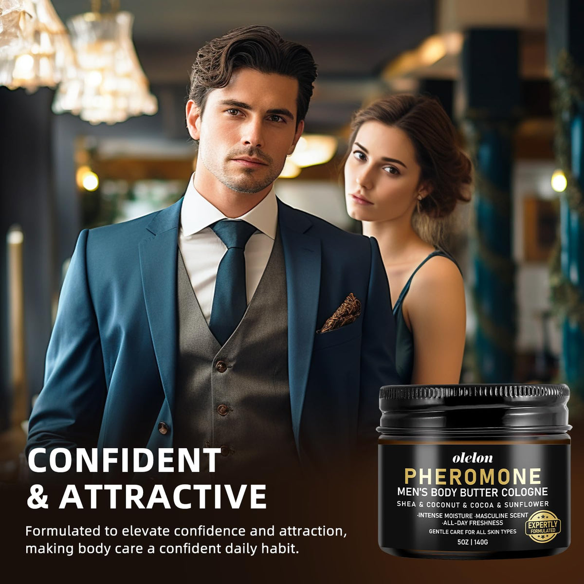 OLELON lifestyle morning bedroom scene showing ready-to-go long-lasting fragrance
