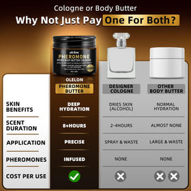 OLELON jar size comparison in hand showing portable, everyday grooming convenience