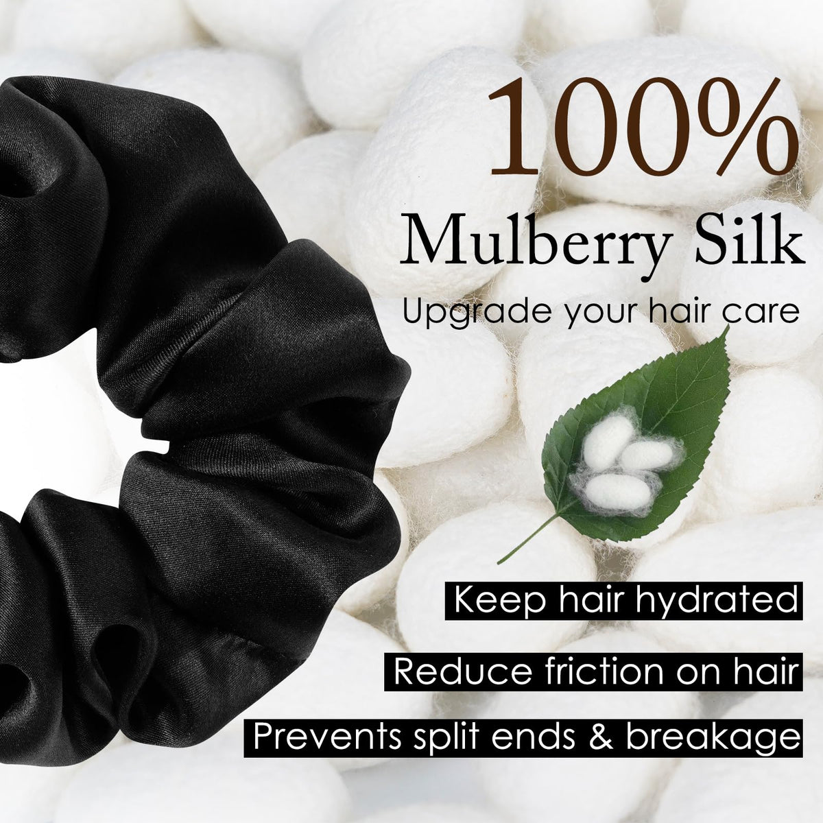 OLESILK close-up of mulberry silk texture highlighting smooth fiber and low friction