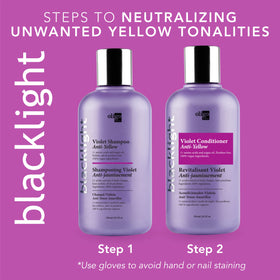 Oligo Professionnel being applied to damp hair, demonstrates even pigment distribution