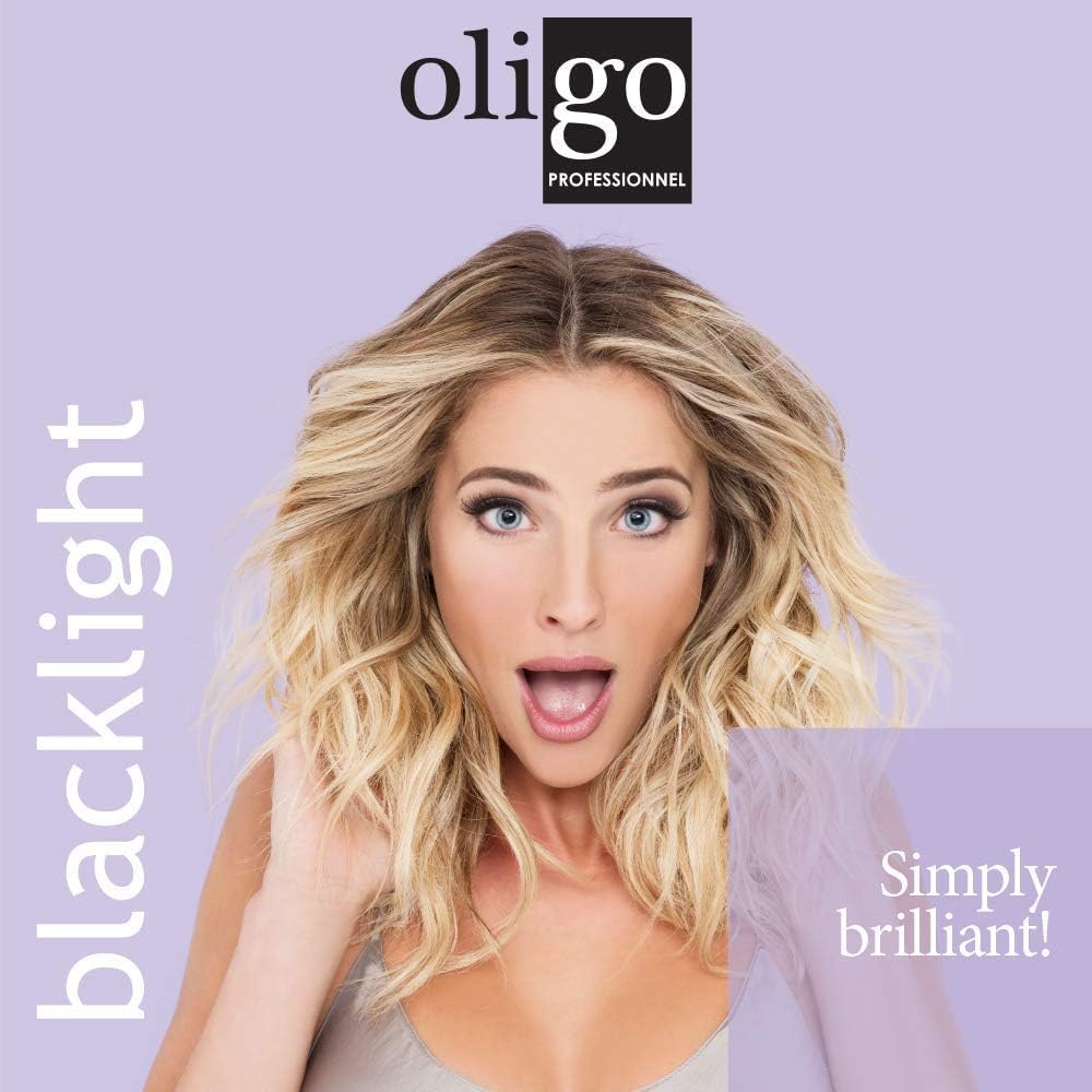 Oligo Professionnel label close-up highlighting vegan formula and claims benefit