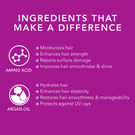 Oligo Professionnel violet conditioner texture on palm, shows creamy toning benefit