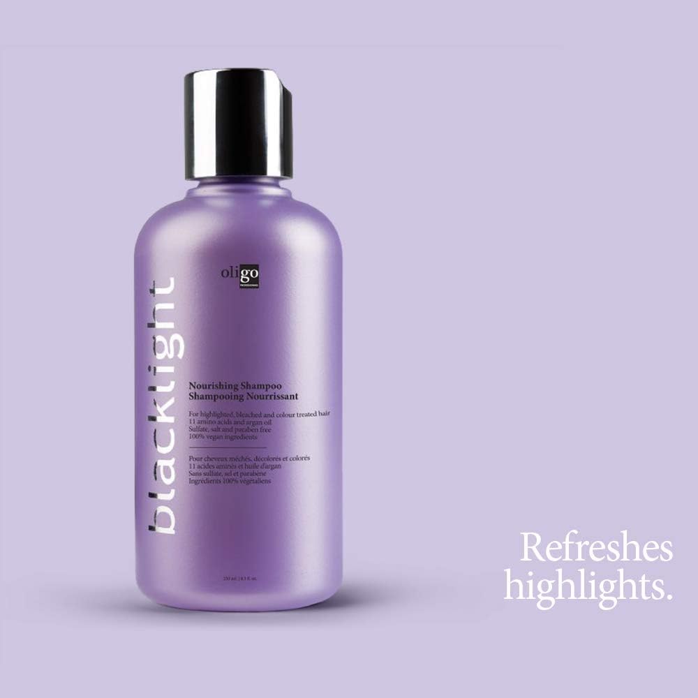 Argan oil drop beside bottle showing Oligo Professionnel nourishing moisture benefit