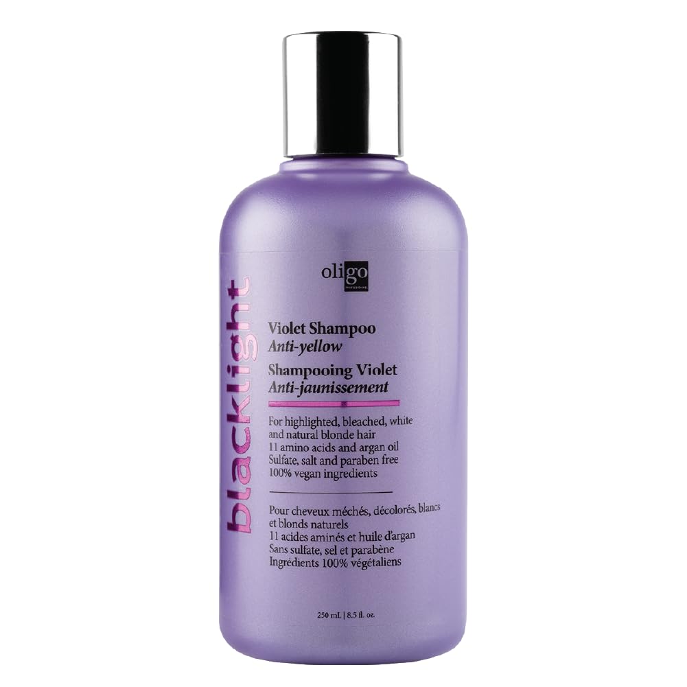 Oligo Professionnel front bottle showing label and 8.5oz size benefit of clear product info