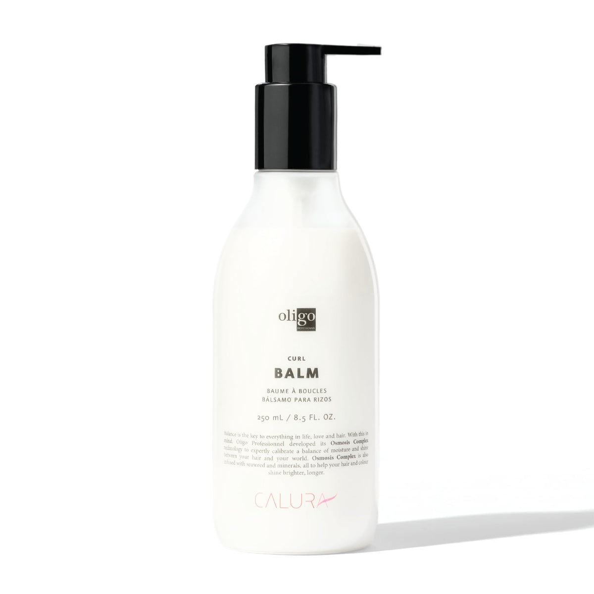 Oligo Professionnel pump dispensing balm texture for easy application