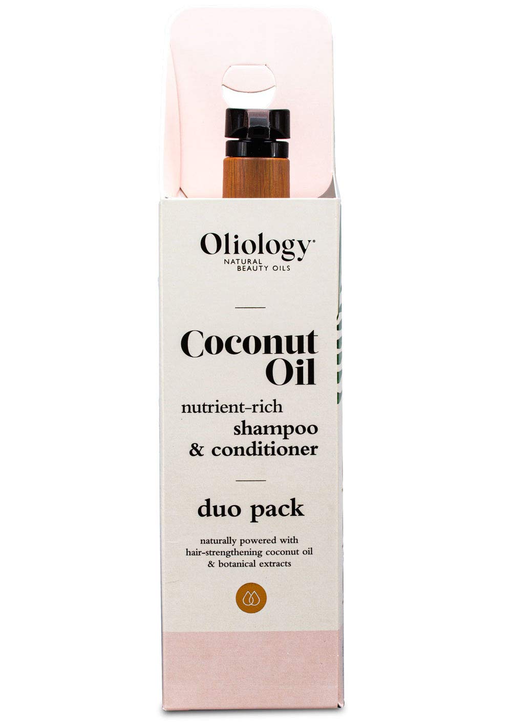 Oliology being applied in shower on wet hair for smoother strands