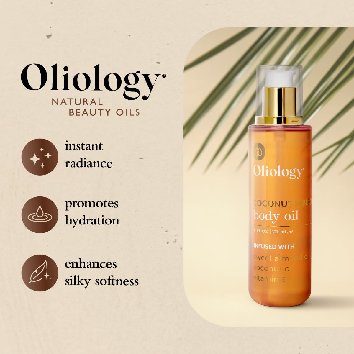 Oliology applied to forearm demonstrating smooth skin effect and quick absorption benefit