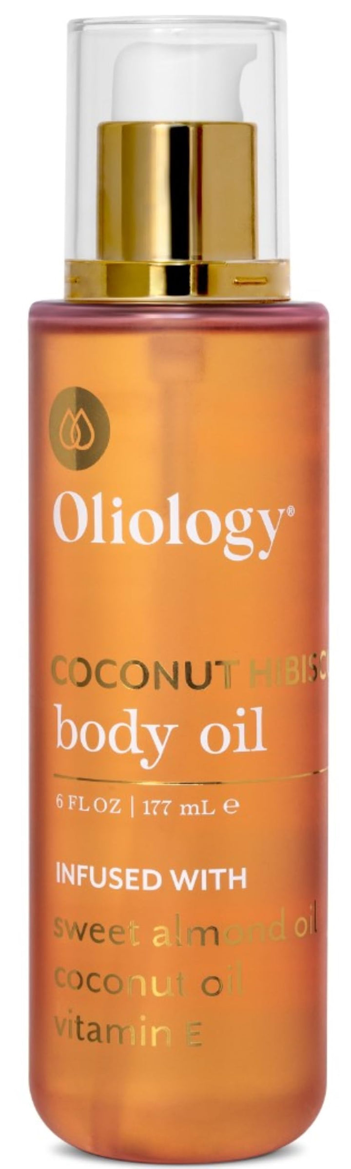 Oliology bottle front view showing label and 6 fl oz size for easy identification and travel convenience