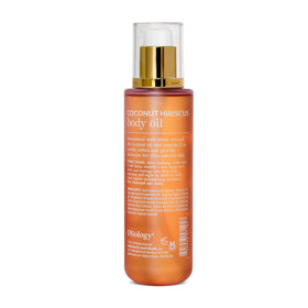Oliology oil pouring texture close-up highlighting lightweight absorption and silky finish benefit