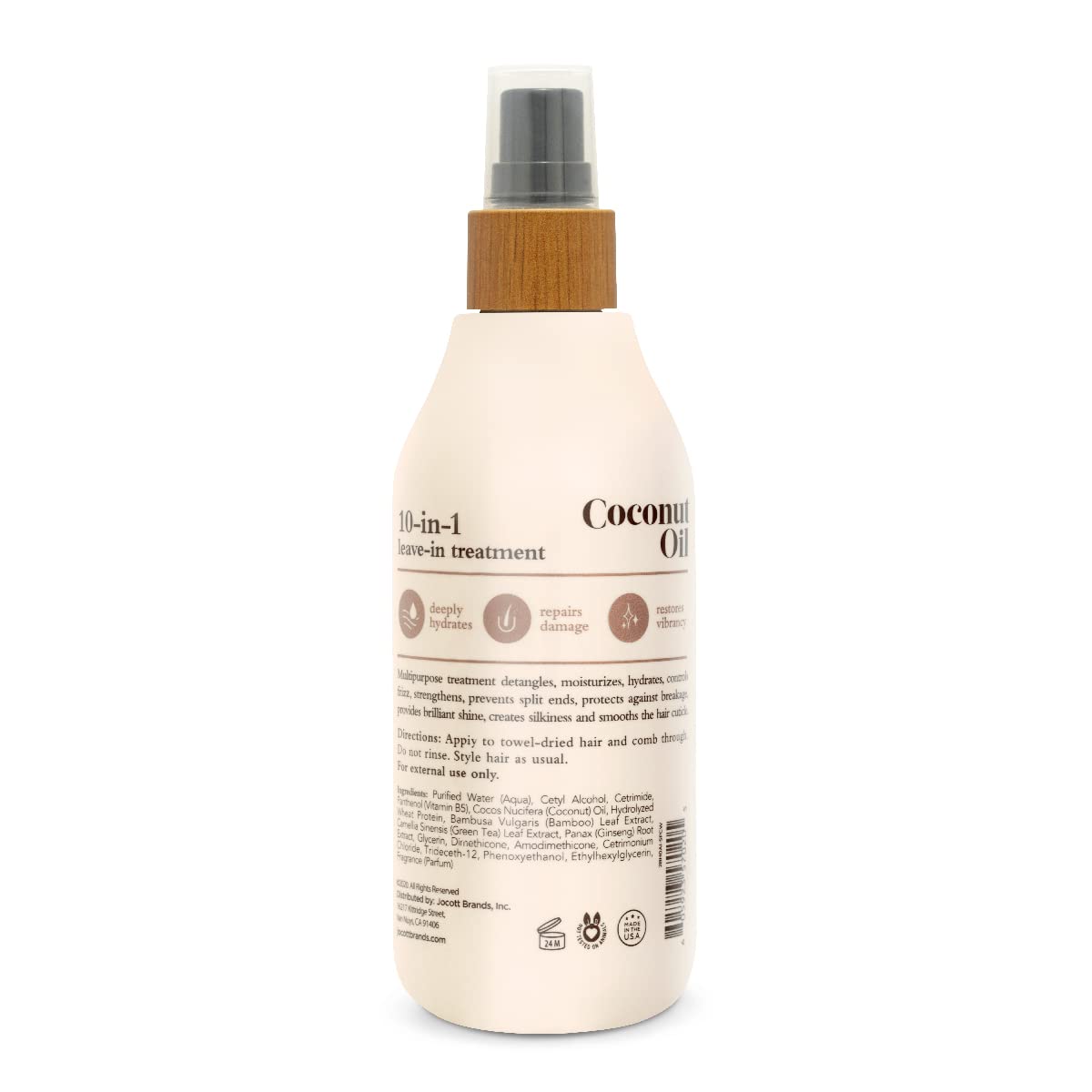 Oliology coconut oil spray mist texture close-up demonstrating lightweight finish
