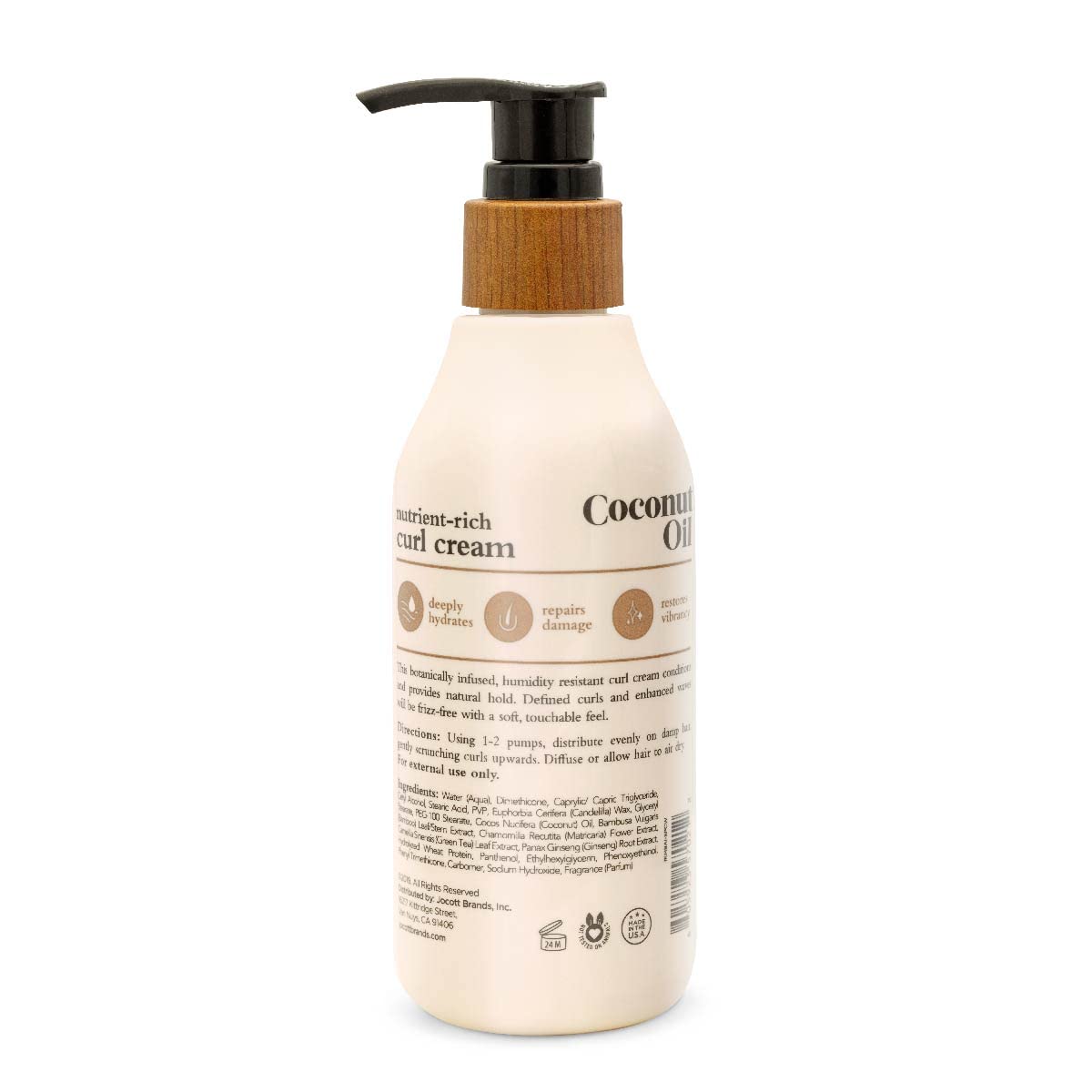 oliology curl cream close-up texture highlights creamy coconut-rich formula for smooth application