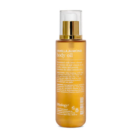 Oliology oil pouring texture close-up, demonstrates light non-greasy absorption