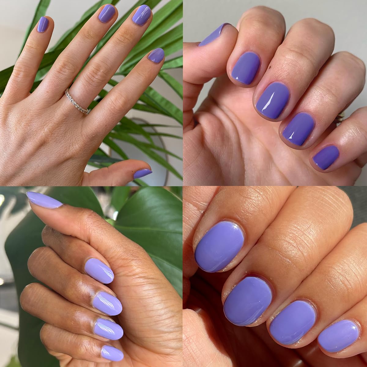Olive & June applying two coats on hands for streak-free, full-coverage results