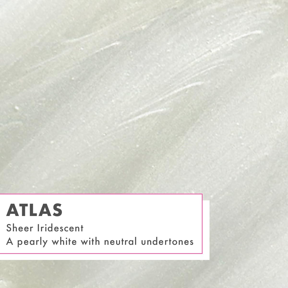 Olive & June cured nails in Atlas Pearly White close-up showing glossy finish benefit
