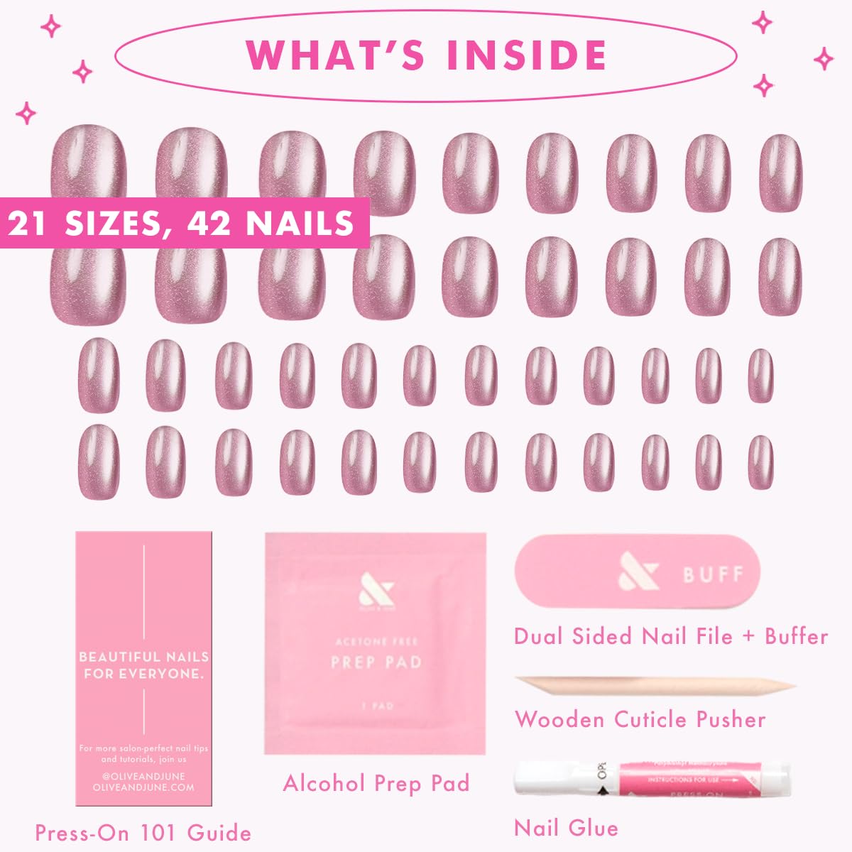 Olive & June before and after manicure comparison showing instant transformation