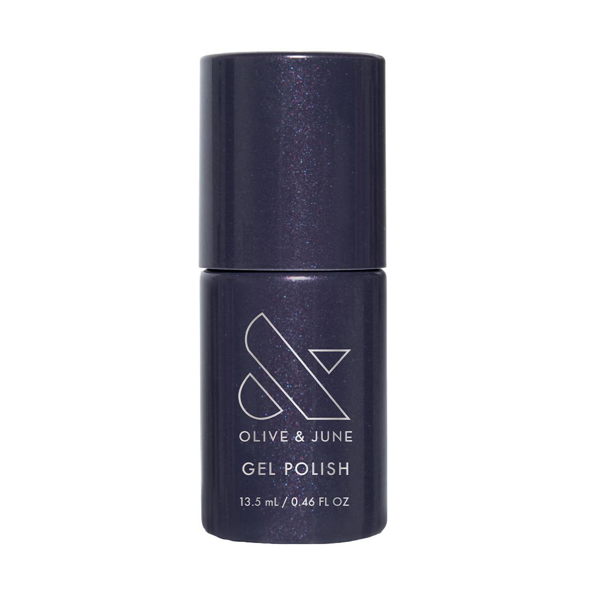 Olive & June bottle front showing Beskar Chrome polish and brand aesthetic