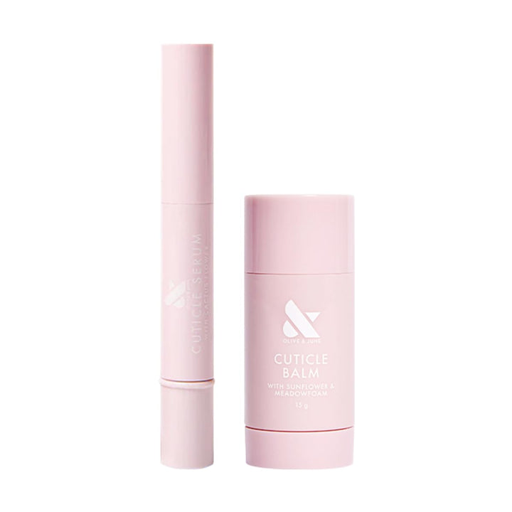 Olive & June product front view showing compact cuticle duo for portable hydration