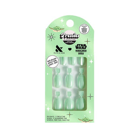 Olive & June front packaging showing Grogu green design and kid-friendly kit benefits