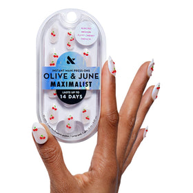 olive & june front packaging showing 42 nails and tools for quick salon results