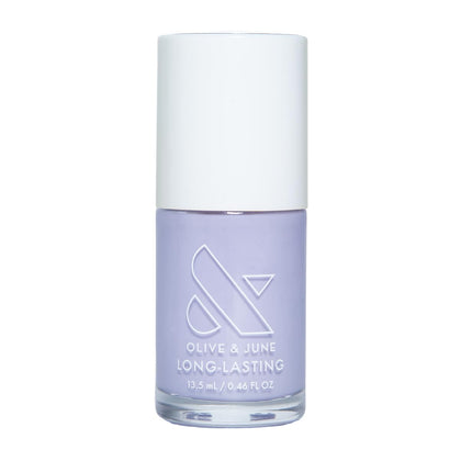 Olive & June bottle front packaging showing Neon Streets Haze benefit of salon-like color