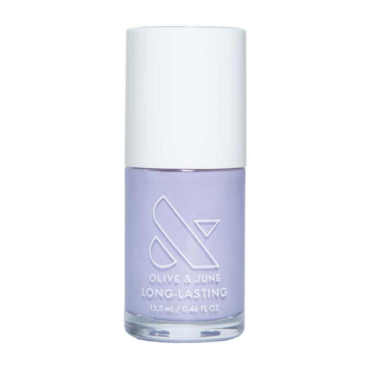 Olive & June bottle front packaging showing Neon Streets Haze benefit of salon-like color