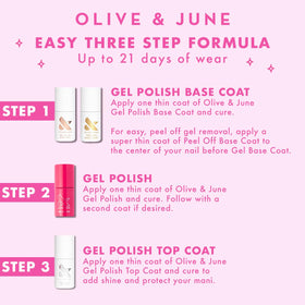 Olive & June gentle soak-off removal demonstrating damage-free process