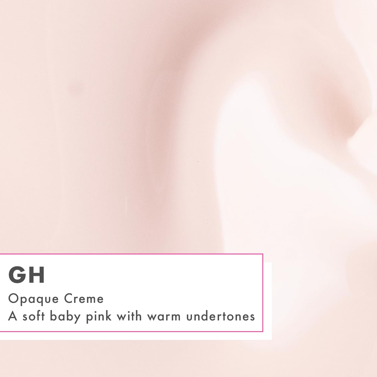 Olive & June cap and label detail highlighting shade name and clean formula