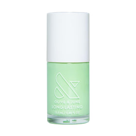 Olive & June front bottle showing Grogu Green shade and glossy finish