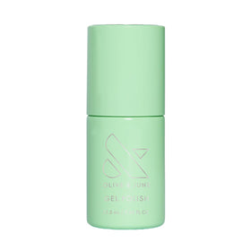 Olive & June front packaging showing Grogu Green bottle and logo for clear product ID