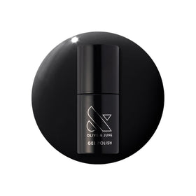 Olive & June front bottle shot showing bold black shade and clean packaging