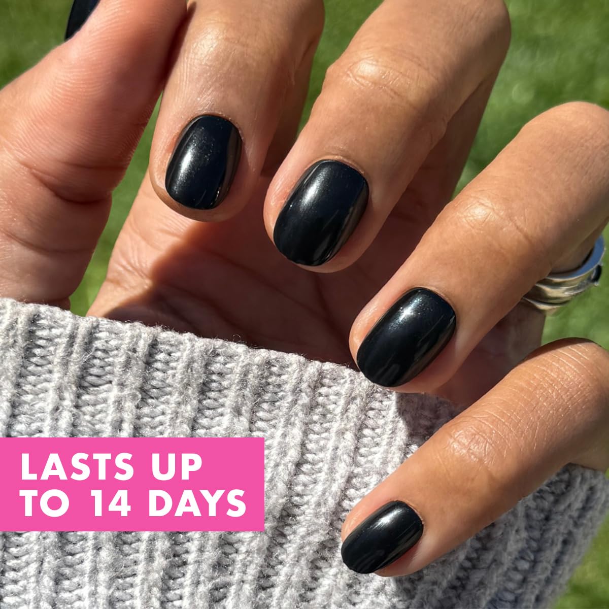 Olive & June close-up of nail curvature for natural-looking fit