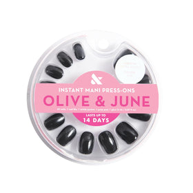 Olive & June 42-piece nail layout displaying 21 inclusive sizes