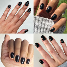 Olive & June press-on nails worn on hand for realistic salon look
