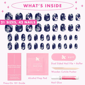 Olive & June spread of different sizes illustrating 21-size inclusivity