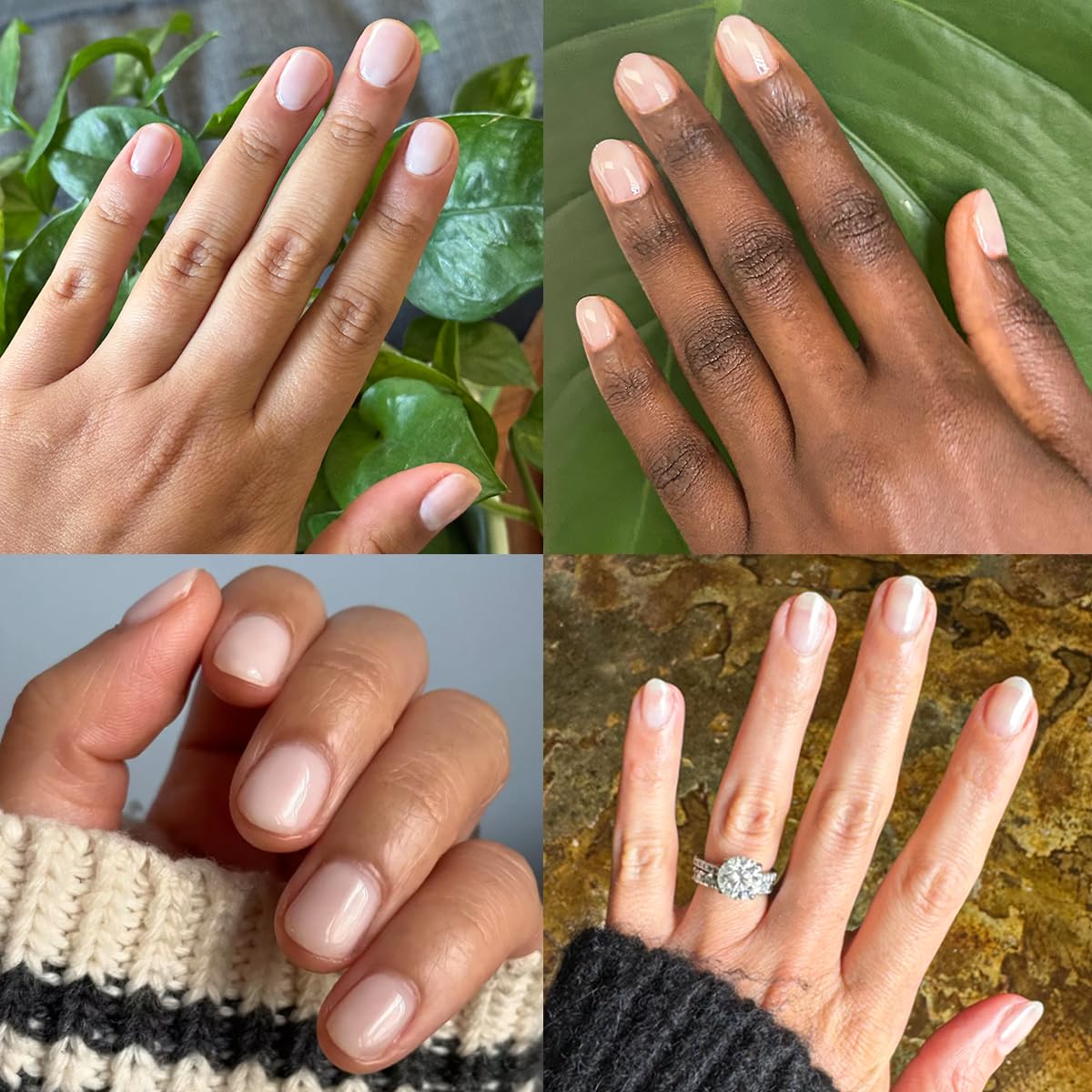 Olive & June lamp curing gel polish on nails to demonstrate fast, even curing