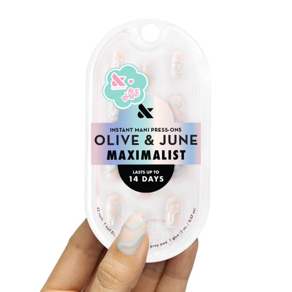 Olive & June front packaging showing full Maximalist kit benefit