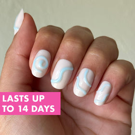 Olive & June 42 nails displayed to show 21 inclusive sizes benefit