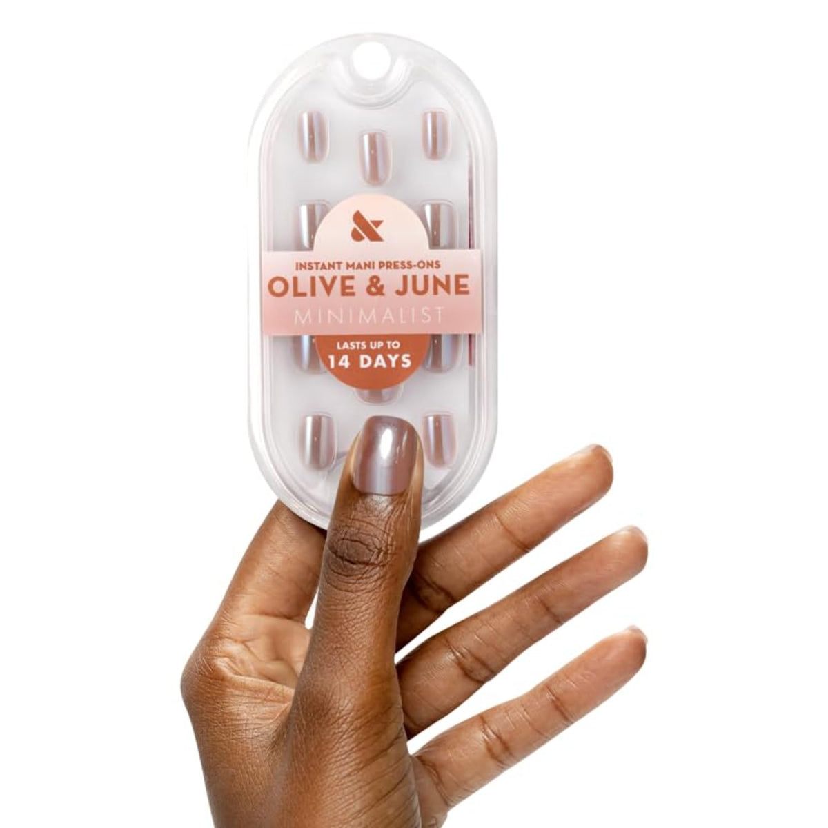 Olive & June front packaging showing complete Instant Mani kit benefits