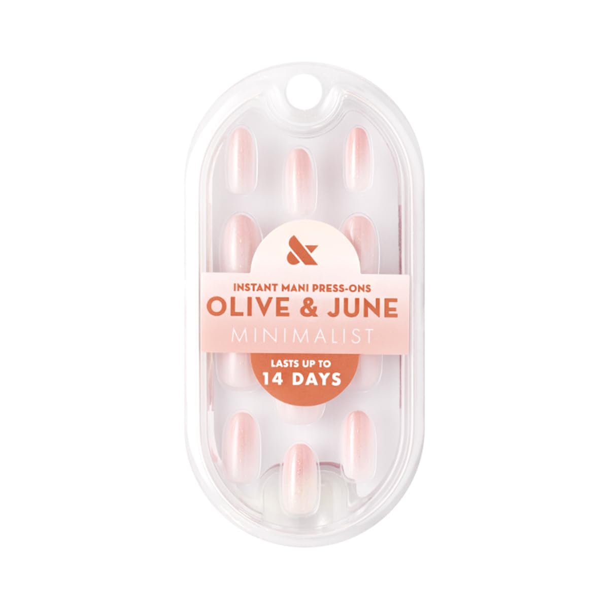 Olive & June nail close-up showing shimmer texture and lifelike finish benefits