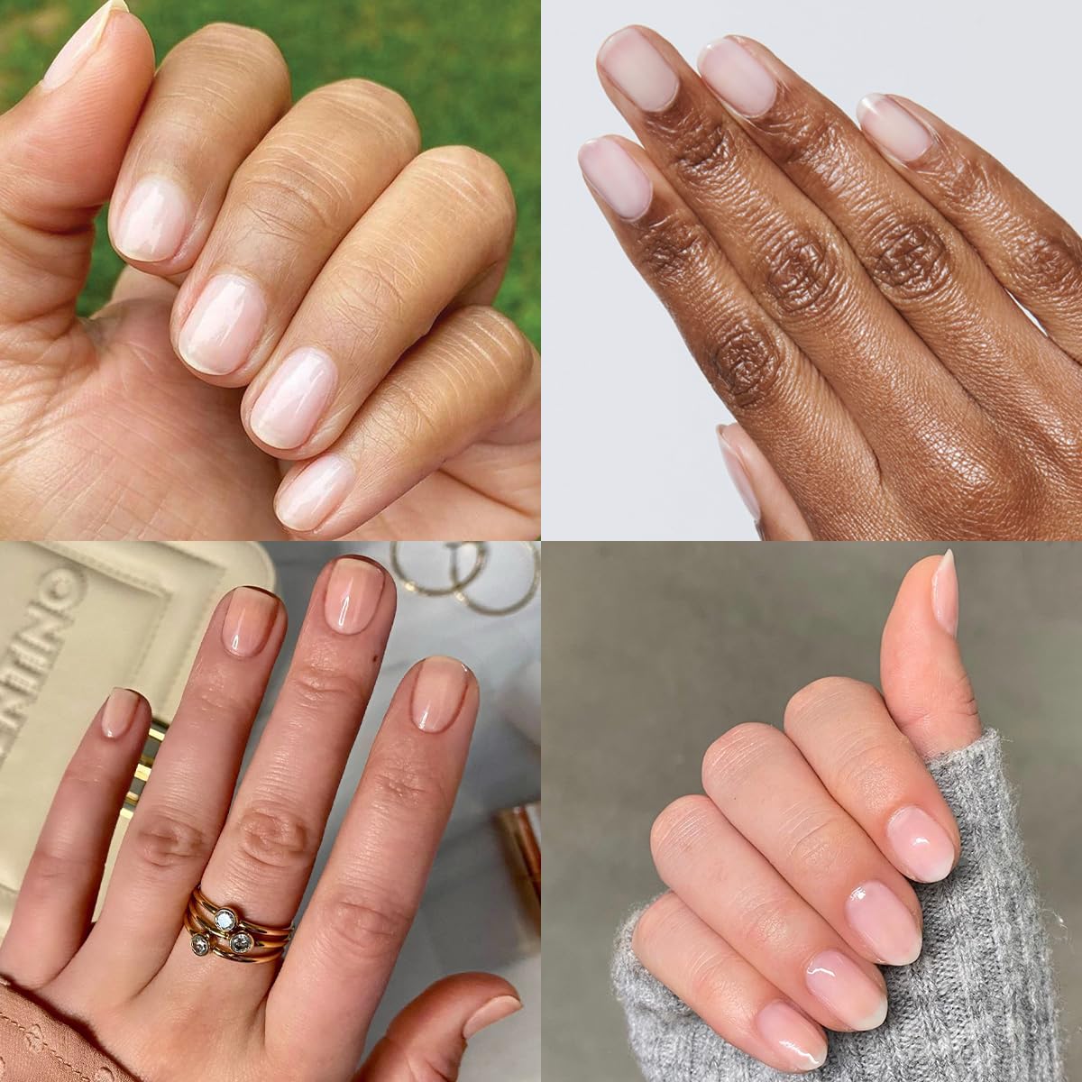olive & june nails in use left hand showing salon-quality result at home