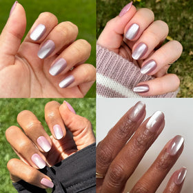 Olive & June press-on nail in hand showing scale and true-to-nail fit