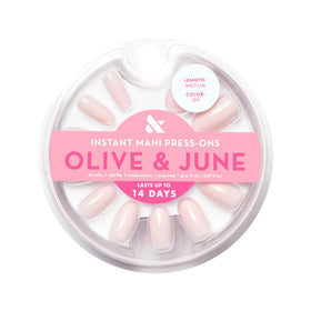 Olive & June array of 42 press-on nails in 21 sizes for precise fit