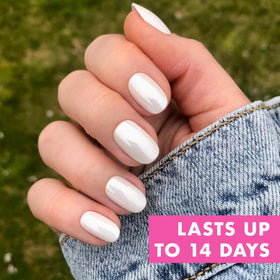 Olive & June 42 press-on nails arranged to display inclusive 21 sizes benefit