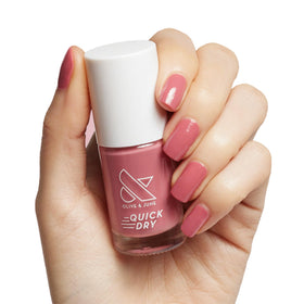 Olive & June bottle front packaging showing Primrose Rosy Pink vibrant shade and gloss