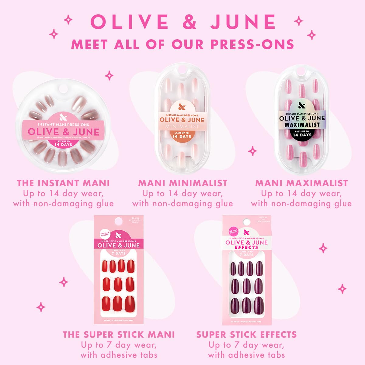 Olive & June recycled materials badge emphasizing eco-conscious benefit